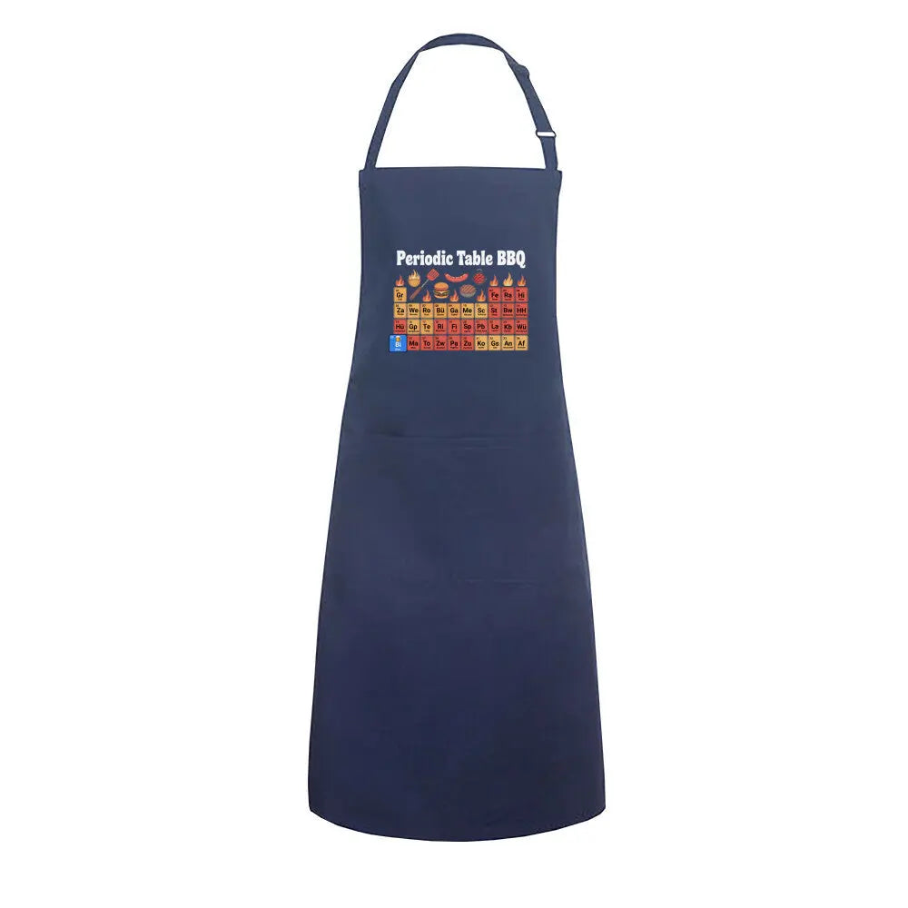 Periodic Table BBQ – Grillschürze – Motivdruck in Navy