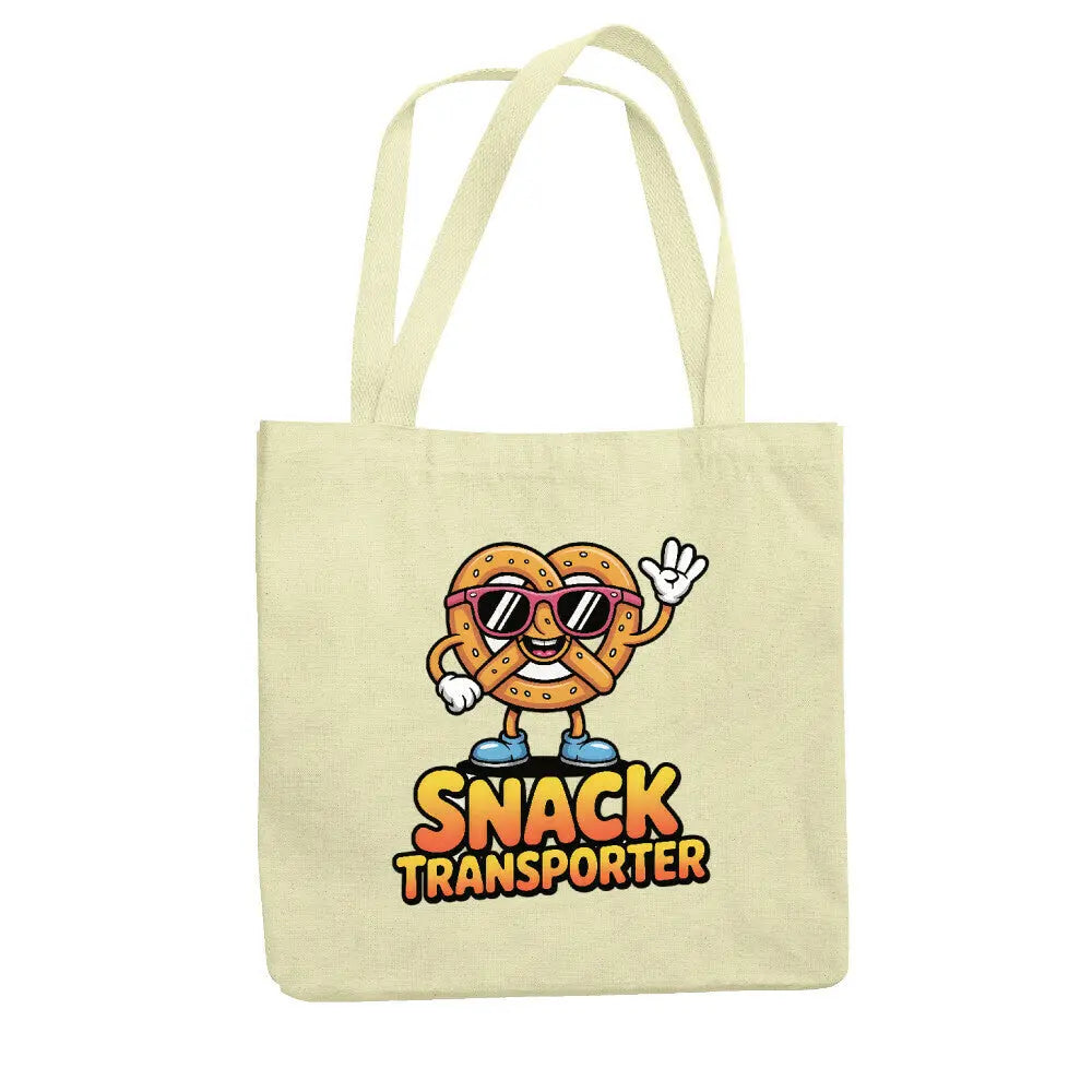SNACK TRANSPORTER – Jutebeutel – Motivdruck in Natural
