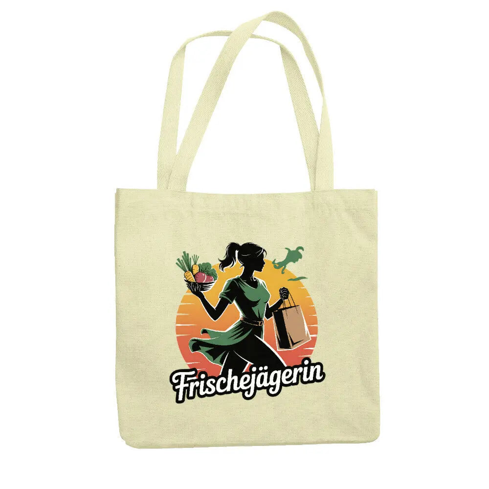 Frischejägerin – Jutebeutel – Motivdruck in Natural
