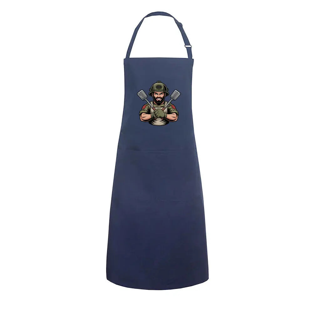 Küchenkommando – Operation Steakforce | Grillschürze – Motivdruck in Navy