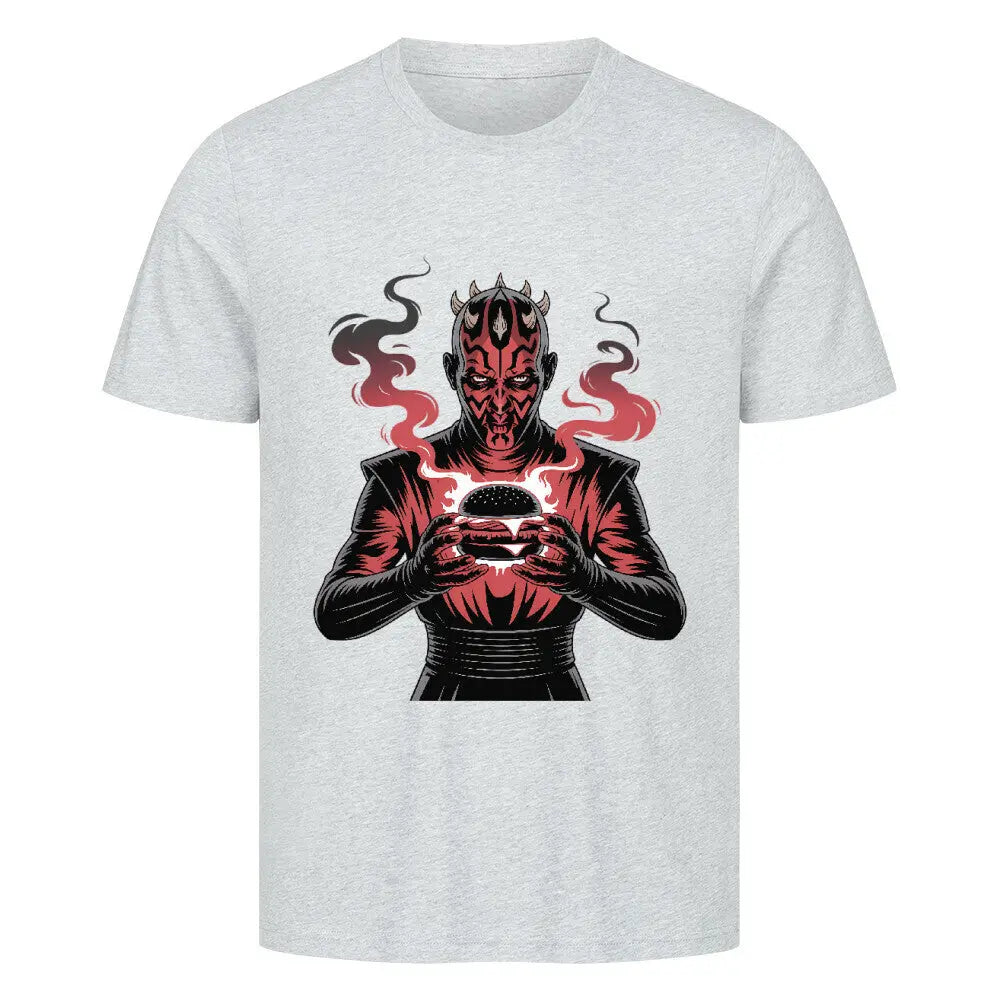 Darth Maul – The Dark Side of the Grill – Premium T-Shirt – Motivdruck in Heather Grey