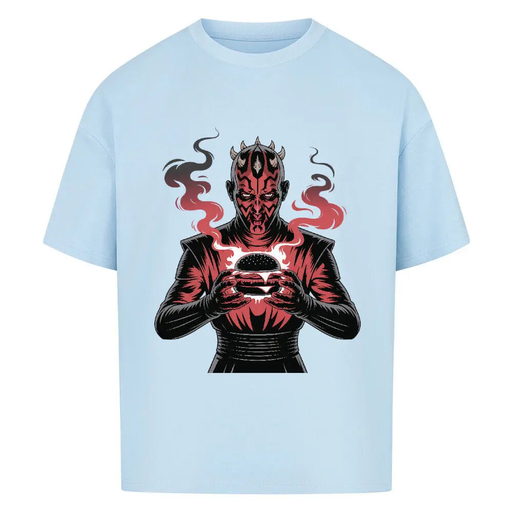 Darth Maul – The Dark Side of the Grill – Oversized Shirt – Motivdruck in Babyblau