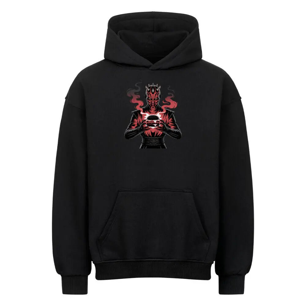 Darth Maul – The Dark Side of the Grill – Oversized Hoodie – Motivdruck in Schwarz
