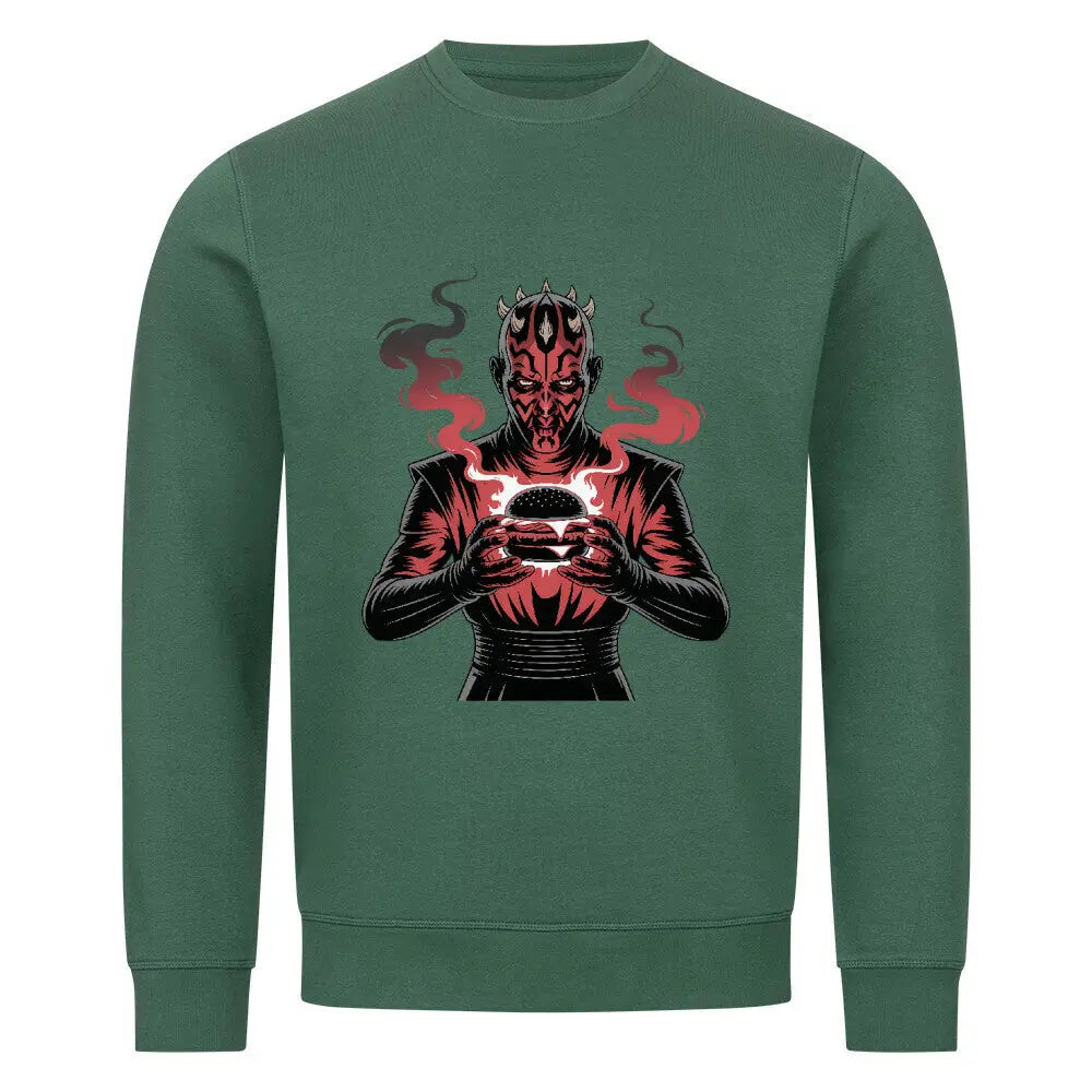 Darth Maul – The Dark Side of the Grill – Premium Organic Sweatshirt – Motivdruck in Varsity Green