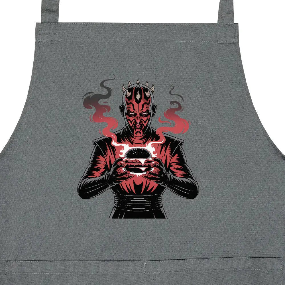Darth Maul – The Dark Side of the Grill - Grillschürze – Motivdruck in Anthrazit, Nahaufnahme