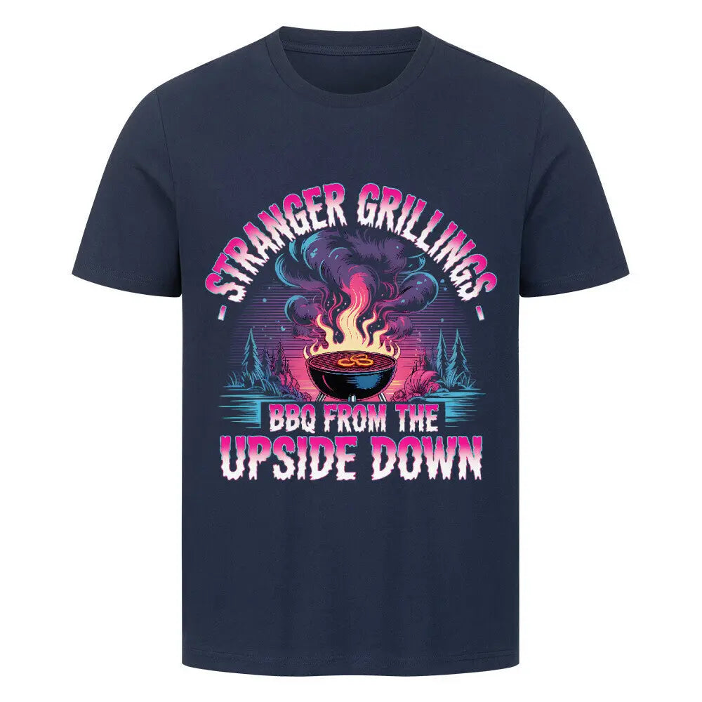 Stranger Grillings – Premium T-Shirt – Motivdruck in French Navy
