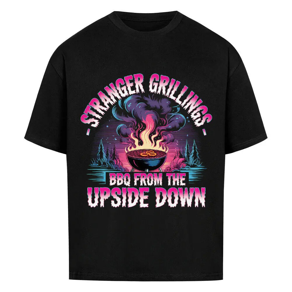 Stranger Grillings – Oversized Shirt – Motivdruck in Schwarz