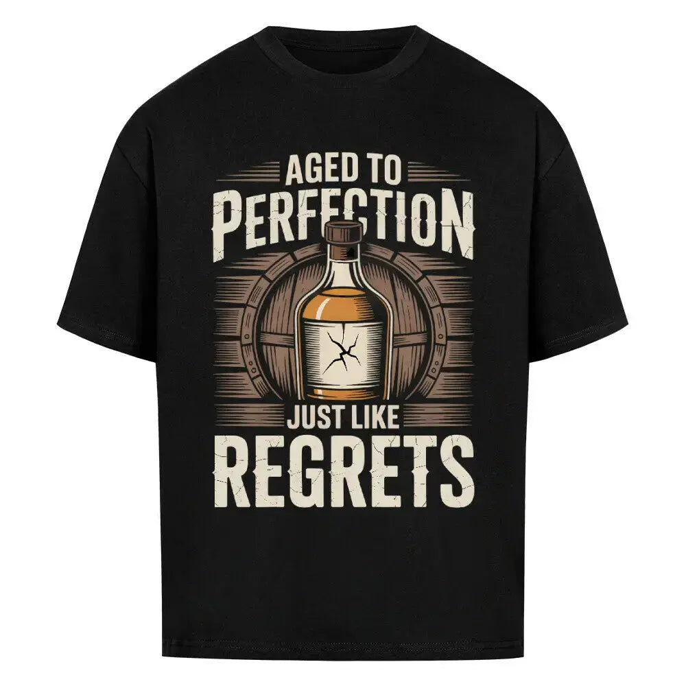 Aged to Perfection – Oversized Streetwear für Whiskey-Fans – Motivdruck in Schwarz