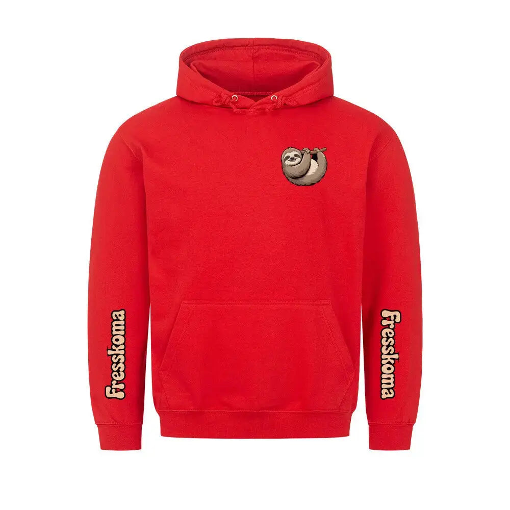 Fresskoma Classic Hoodie – Full Print Edition | Vorne, Hinten & Ärmel-Design – Motivdruck in Rot