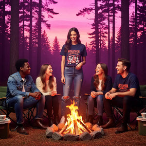 🔥👽 STRANGER GRILLS – Premium T-Shirt MarketPrint