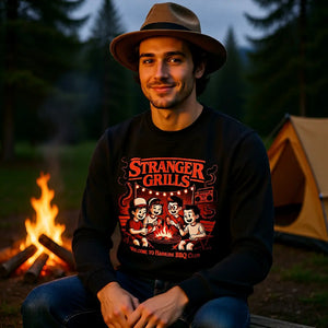 🔥🕶️ STRANGER GRILLS – Premium Organic Sweatshirt MarketPrint