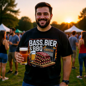 🔥 Bass, Bier & BBQ – Oversized Shirt MarketPrint