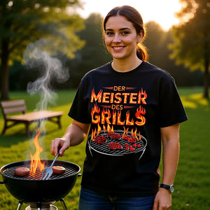 🔥 Meister des Grills – Oversized Shirt MarketPrint