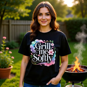 🌸 Grill me Softly – Oversized Shirt MarketPrint