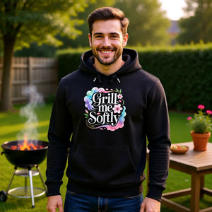 🌸 Grill me Softly – Premium Hoodie MarketPrint