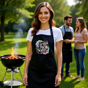 🌸 Grill me Softly – Grillschürze MarketPrint