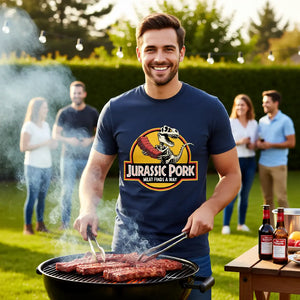 🦖 Jurassic Pork – Premium T-Shirt für Fleischjäger & Grill-Abenteurer MarketPrint