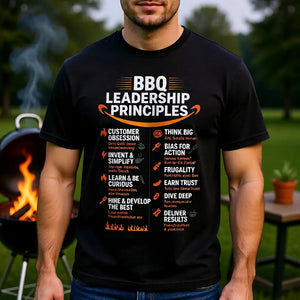 🔥 BBQ Leadership Principles – Oversized T-Shirt MarketPrint