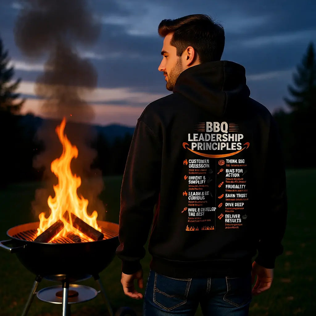 🔥 BBQ Leadership Principles – Oversized Hoodie MarketPrint