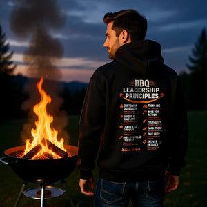 🔥 BBQ Leadership Principles – Oversized Hoodie MarketPrint