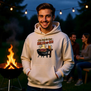 🔥🍺 Mein Plan für Heute – Grillen und Bier – Oversized Hoodie MarketPrint