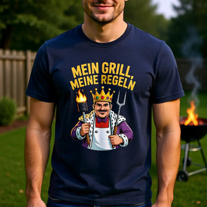 👑🔥 Mein Grill, Meine Regeln – Premium T-Shirt MarketPrint