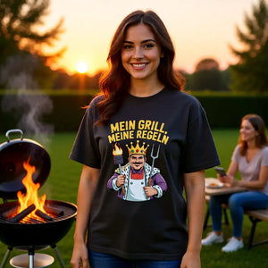 👑🔥 Mein Grill, Meine Regeln – Oversized Shirt MarketPrint