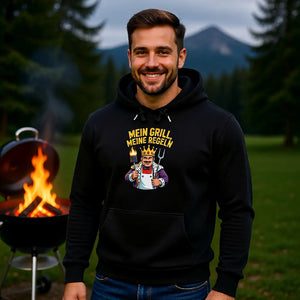 👑🔥 Mein Grill, Meine Regeln – Premium Hoodie MarketPrint