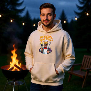 👑🔥 Mein Grill, Meine Regeln – Oversized Hoodie MarketPrint