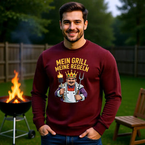 👑🔥 Mein Grill, Meine Regeln – Premium Sweatshirt MarketPrint