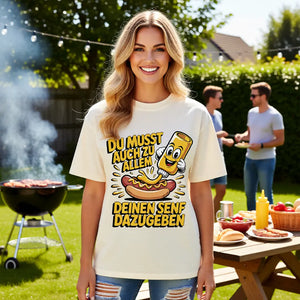 🌭😂 Deinen Senf dazugeben – Oversized Shirt MarketPrint