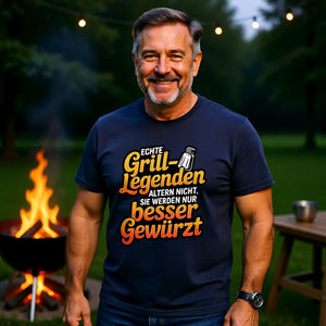 🔥🧂 Echte Grill-Legenden – Premium T-Shirt MarketPrint