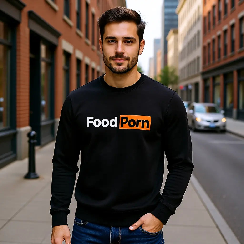 🍔🔥 Food Porn – Premium Sweatshirt MarketPrint