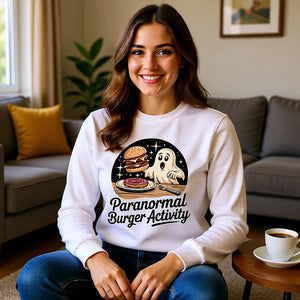 👻🍔 Paranormal Burger Activity – Premium Sweatshirt MarketPrint