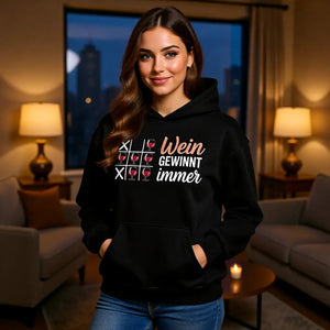 🍷❌⭕ Wein gewinnt immer – Oversized Hoodie MarketPrint