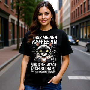 ☕😼 Fass meinen Kaffee an – Oversized Shirt MarketPrint