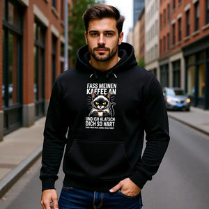 ☕😼 Fass meinen Kaffee an – Premium Hoodie MarketPrint