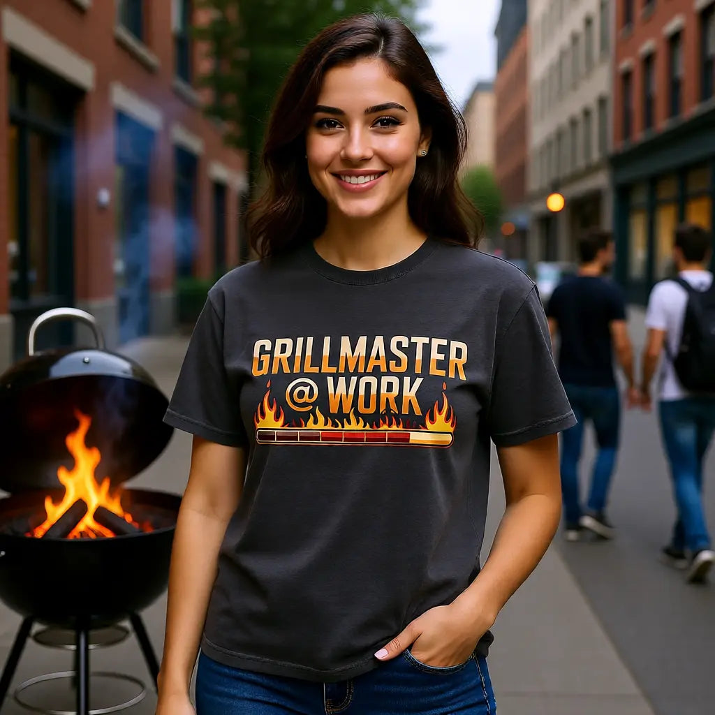 🔥👨🍳 Grillmaster @ Work – Oversized Shirt MarketPrint