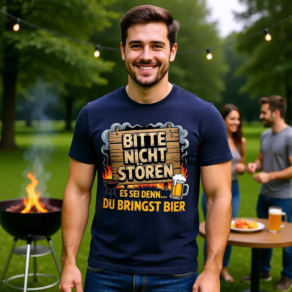 Bitte nicht stören – Bring Bier – Premium T-Shirt – Meatware Produktfoto
