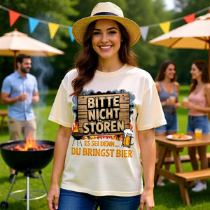 🍺🔥 Bitte nicht stören – Bring Bier – Oversized Shirt MarketPrint