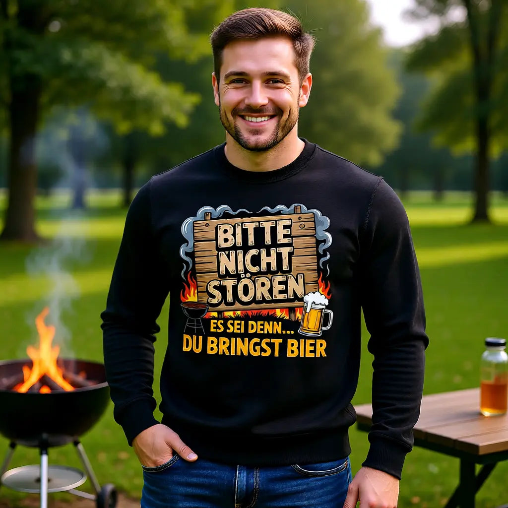 🍺🔥 Bitte nicht stören – Bring Bier – Premium Sweatshirt MarketPrint