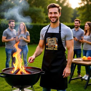 🍺🔥 Bitte nicht stören – Bring Bier –Grillschürze MarketPrint