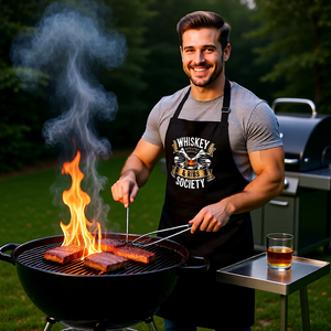 🥃🔥 Whiskey & Ribs Society – Grillschürze MarketPrint