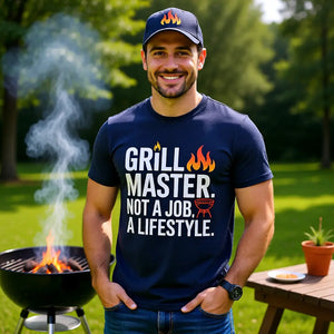 🔥👑 Grill Master. Not a Job. A Lifestyle. – Premium T-Shirt MarketPrint