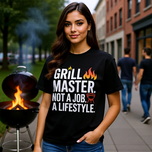 🔥👑 Grill Master. Not a Job. A Lifestyle. – Oversized Shirt MarketPrint