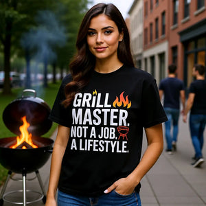 🔥👑 Grill Master. Not a Job. A Lifestyle. – Oversized Shirt MarketPrint