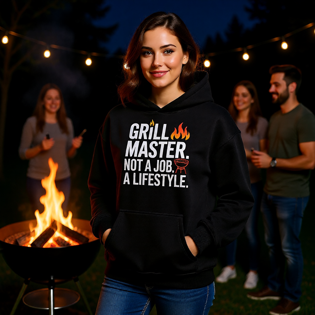 🔥👑 Grill Master. Not a Job. A Lifestyle. – Oversized Hoodie