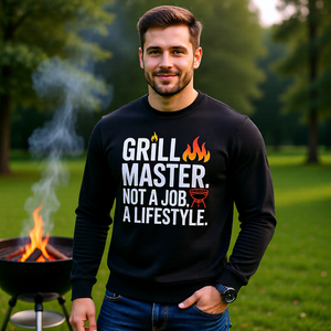 🔥👑 Grill Master. Not a Job. A Lifestyle. – Premium Sweatshirt MarketPrint