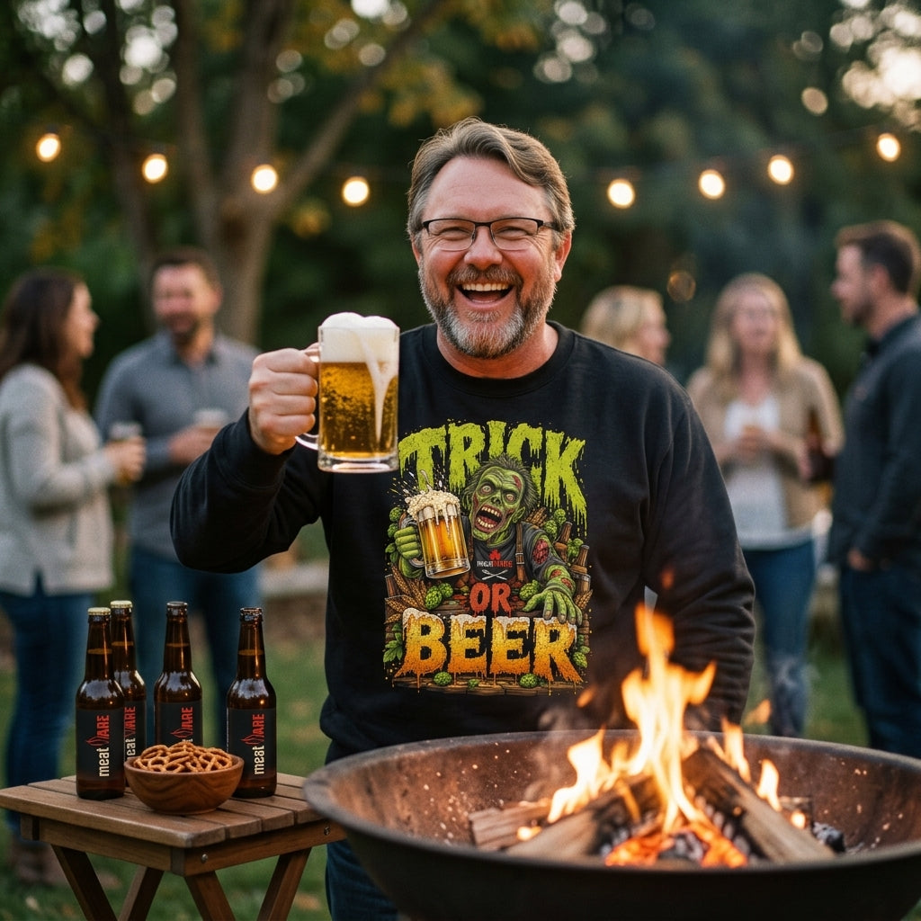 Trick Or Beer – Lustiges Halloween Bier Premium Organic Sweatshirt