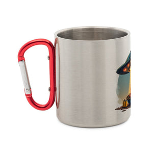 Alien BBQ - Edelstahl - Tasse mit Karabiner | Mug | Meatware